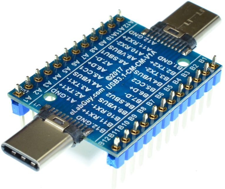 USB3.1 Type C Male to Male pass through adapter